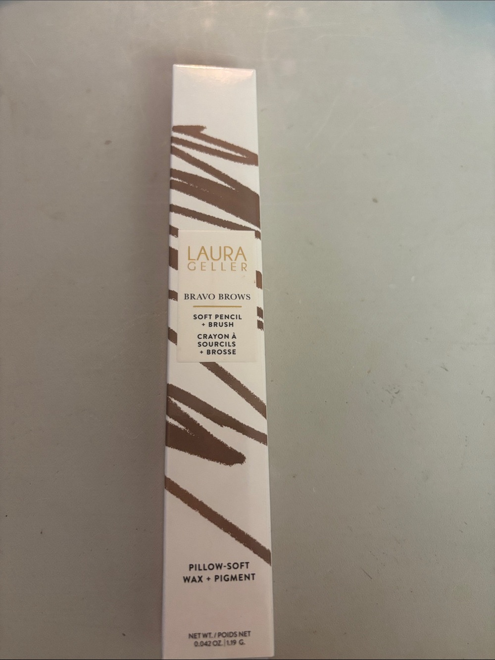 LAURA GELLER NEW YORK Bravo Brows Soft Pencil and Brush NIB Color Blonde
